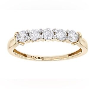 BELLA LUCE (R) 1.11CTW Cubic Zirconia 10K YELLOW GOLD RING (0.55CTW DEW)